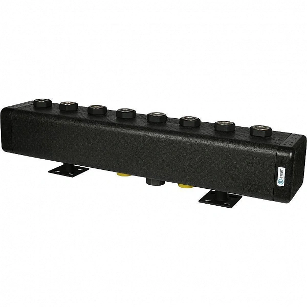SDG-0016-005004 STOUT Стальной распред коллектор 4 отопительных контура. В теплоизоляции DN 32