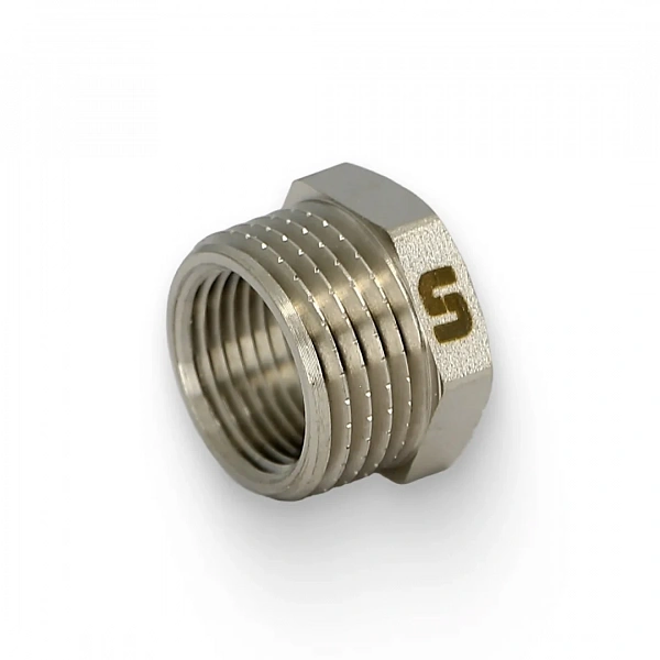 Футорка НВ 1/2" х 3/8", никелированная Uni-Fitt