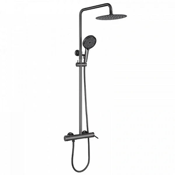 Душевая стойка ABBER Emotion AF8816NGL с изливом, никель