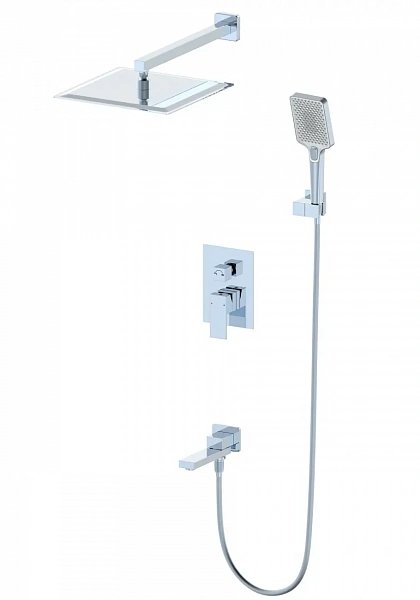 Душевая система встраиваемая WONZON & WOGHAND CUBE, Хром (WW-88939016-CR), шт