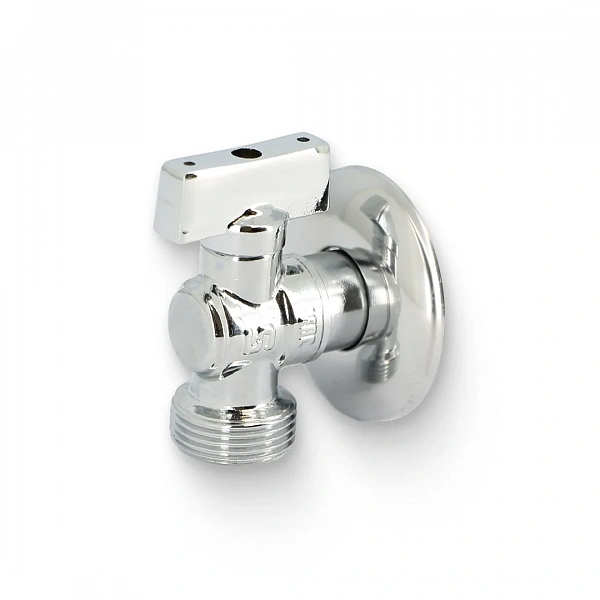 Кран шаровой НН 1/2" х 3/4" для подключения стиральных / посудомоечных машин, хром Uni-Fitt
