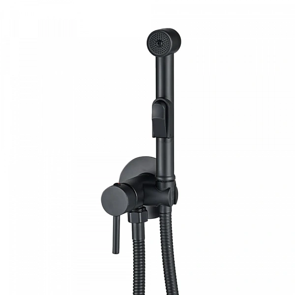 WESNAART Смеситель скрытого монтажа с гигиенической лейкой  EKO, EKO05-410Black, (10 шт. в 1 уп.)