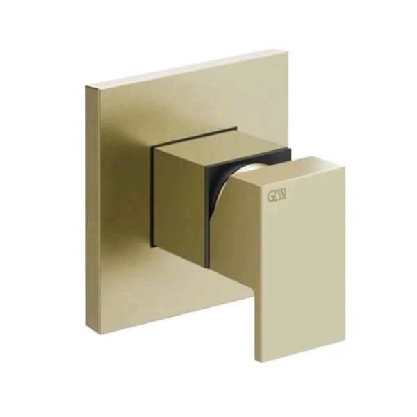 Gessi Rettangolo/ Total Look смеситель встраиваемый однорычажный, на 1 выход, внешняя часть, цвет Br