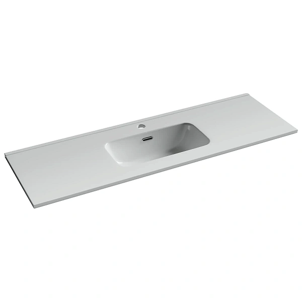 Раковина мебельная накладная Compact 1210x395x170, цвет белый, арт.CN7028