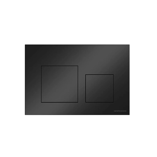 Кнопка смыва Balance, клавиши Square, цвет черный матовый, арт.CN12-002MB