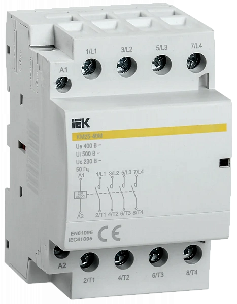 Контактор модульный КМ25-40М AC/DC KARAT IEK MKK21-25-40