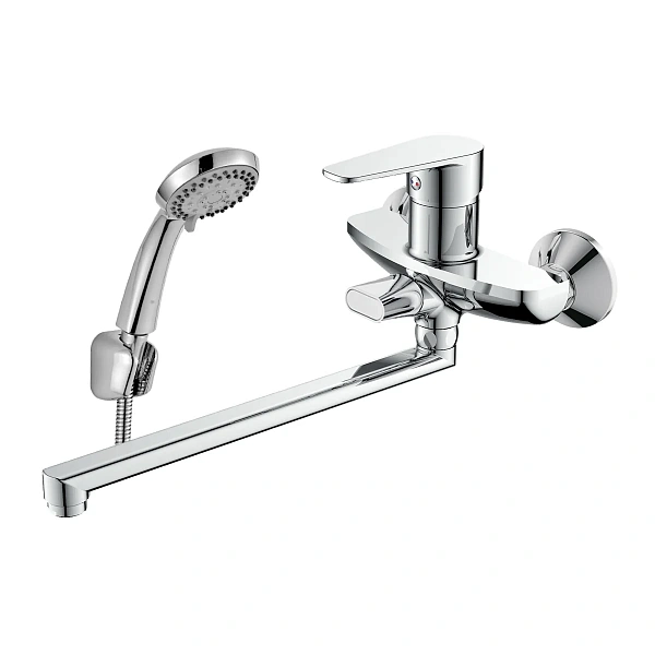 Смеситель для ванны с поворотным изливом 300 мм Decoroom DR72043