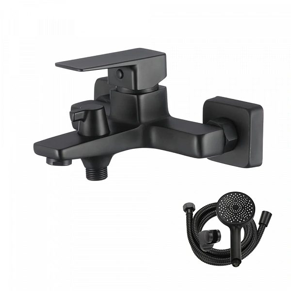 WESNAART Смеситель для ванны  NARCIS ЧЕРНЫЙ, NAR06-310BL-25201, (8 шт. в 1 уп.)