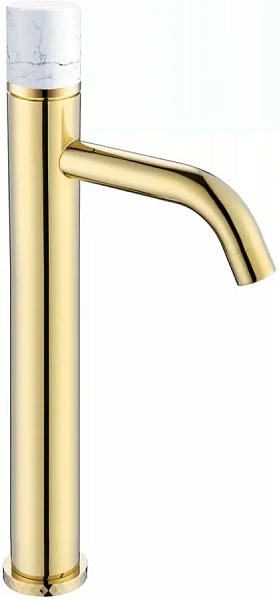 Boheme Смеситель STICK для умыв.выс.GOLD MRAMOR WHITE_Комплект