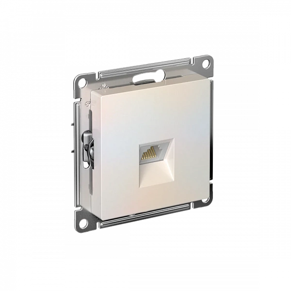 ATLASDESIGN РОЗЕТКА компьютерная RJ45, кат. 5Е, механизм, ЖЕМЧУГ