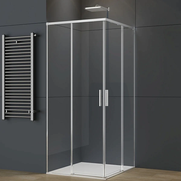 Душевой уголок Vincea Soft 2 VSS-3SO2800CL 80x80, профиль хром, стекло прозрачное