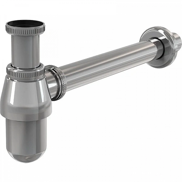 Сифон бутылочный 1"1/4 x 32 для раковины (латунь), хром Alcaplast