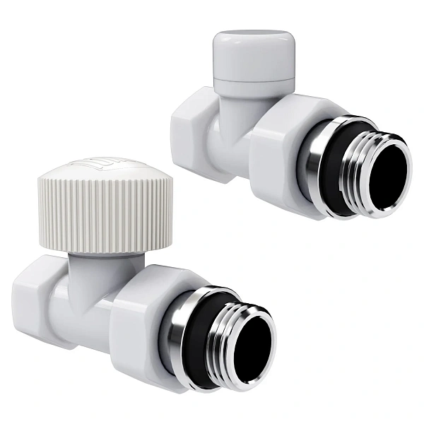 Набор термостатический прямой Royal Thermo Design 1/2 М30х1,5 (Белый)