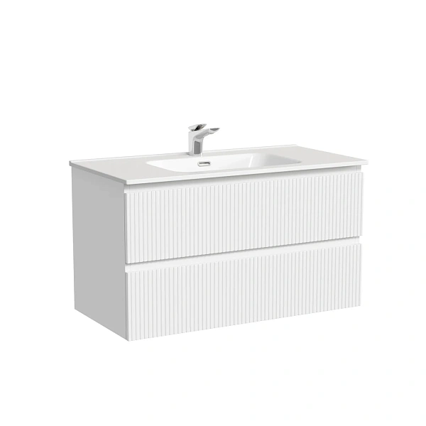 Тумба подвесная SANCOS Snob T 890х445х500, c двумя ящиками оснащенными доводчиками, Bianco, арт.SNT9