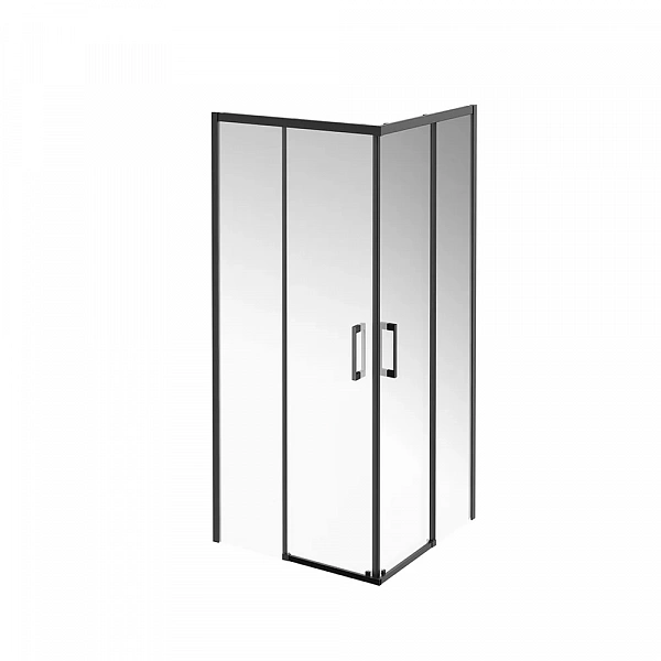 Kerama Marazzi VE.90.SSD.BLK.M Душевой уголок VETRO, раздвижной, квадратный, 90х90х195, матовый черн