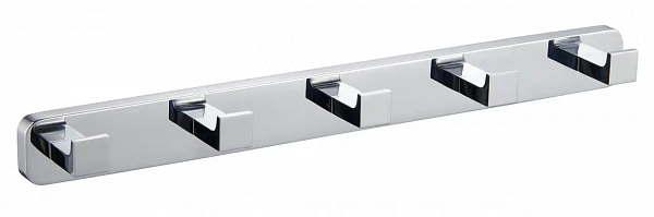 Вешалка с 5 крючками для ванной WONZON & WOGHAND, Хром (WW-9555), шт