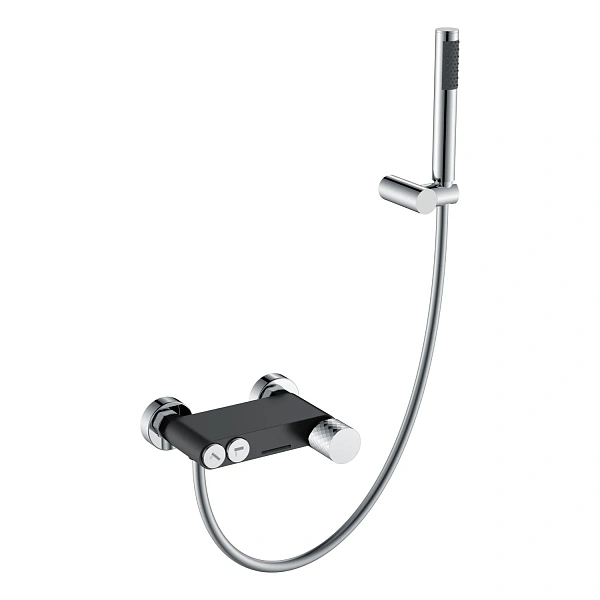 Boheme Смеситель STICK для ванны BLACK DIAMOND CHROME