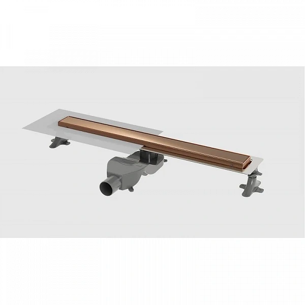 Boheme Душевой лоток Premium Linear 80см, нерж.сталь COPPER BRUSHED