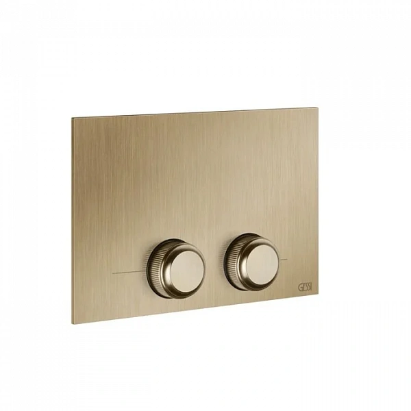 GESSI VENTI20 Клавиша смыва для унитаза двойная, для инсталляций TECE, цвет Warm Bronze Br. PVD