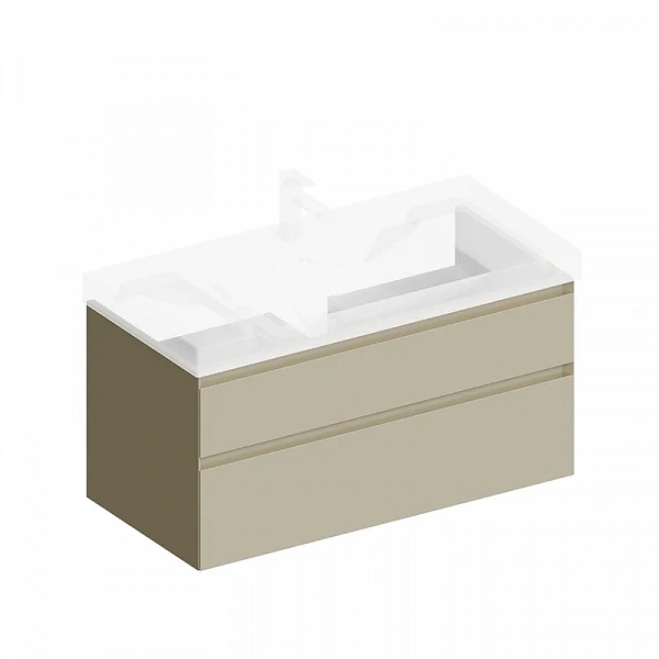 Kerama Marazzi CU.100/LIM Тумба CUBO 100 см подвесная 2 ящика, цвет лимо