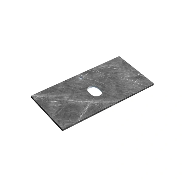 Столешница для ванной комнаты SANCOS 900х460, цвет black sky, арт. TT90A1X