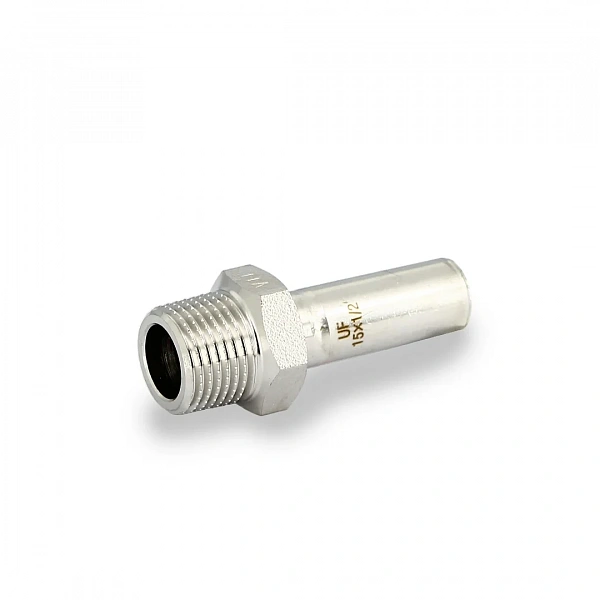 Вставка-Н 15 x 1/2", нержавеющая сталь Uni-Fitt
