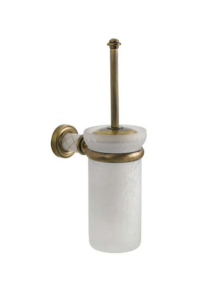 Boheme Ершик настенный (стекло) MURANO BRONZE (белое)_Комплект
