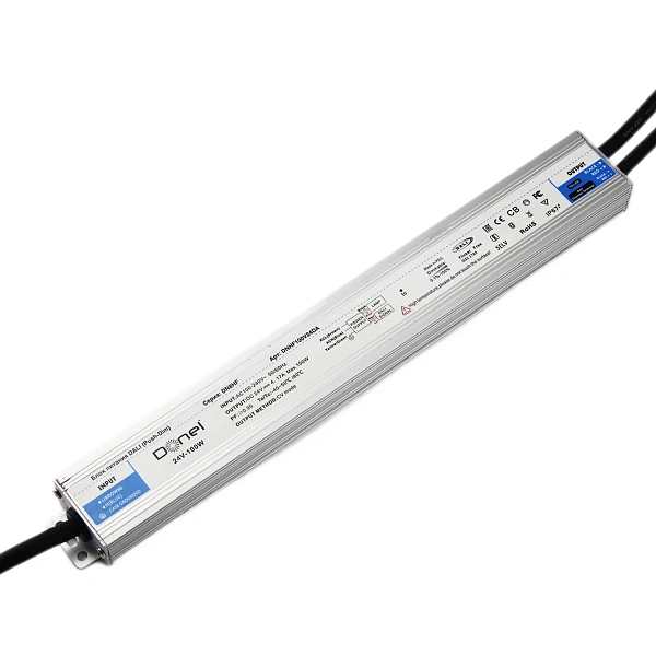 Donel,100Вт,DC24В,4.2А, IP67, 292*37*22мм,блок питания DALI,с функцией Push-Dim, PFC >0.95, серия:DN