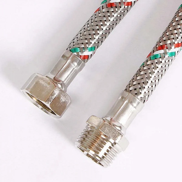 Гибкая подводка НВ 1/2", 180 см, DN 8, оплётка из нерж. стали Uni-Fitt