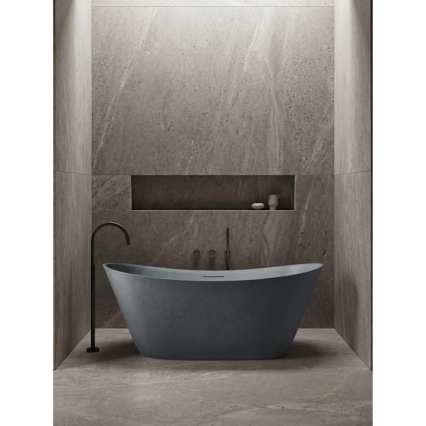 Ванна из искусственного камня AltroBagno Fiorina 090217 Granite Gray н