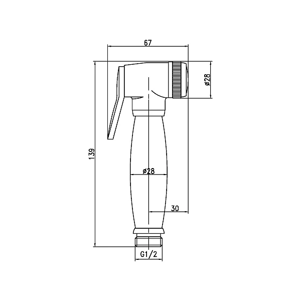 Лейка для биде Lemark LM8047B