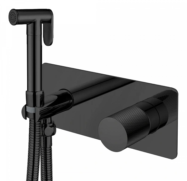 Boheme Смеситель гигиенический STICK BLACK TOUCH BLACK