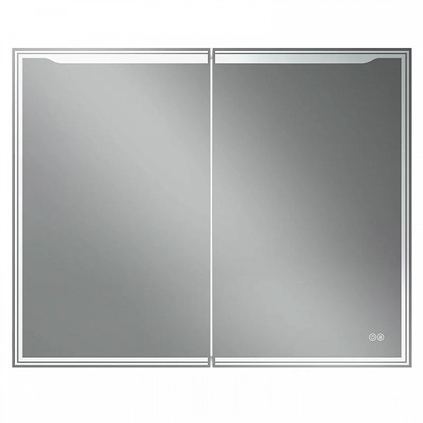 Зеркало-шкаф Art&Max Merano 100х80 белое, с LED-подсветкой, 6000К