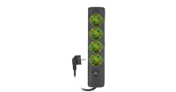 Удлинитель 4х3м с заземл с выкл. сер. ET-04-300G JAZZway 5051874