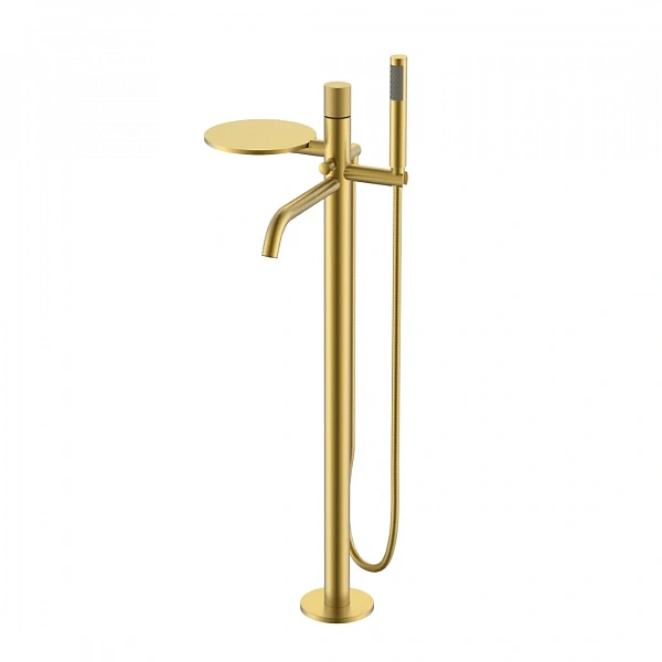 Boheme Смеситель STICK напольный MATT GOLD SPIRALE