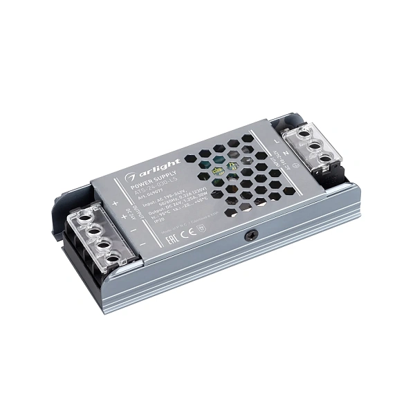 Arlight Блок питания ATS-24-030-LS (24V, 1.25A, 30W) (IP20 Сетка, 5 лет)