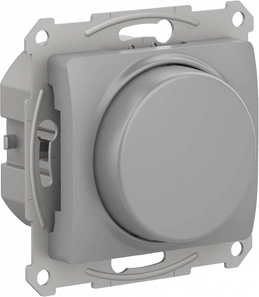 GLOSSA СВЕТОРЕГУЛЯТОР (диммер) повор-нажим, LED, RC, 400Вт, мех., АЛЮМИНИЙ