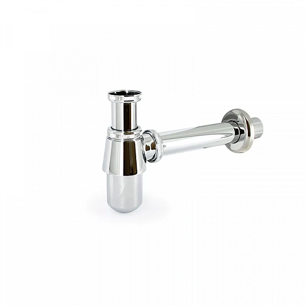 Uni-Flow Сифон бутылочный Classic 1 1/4" отвод 200 мм, с розеткой, хром