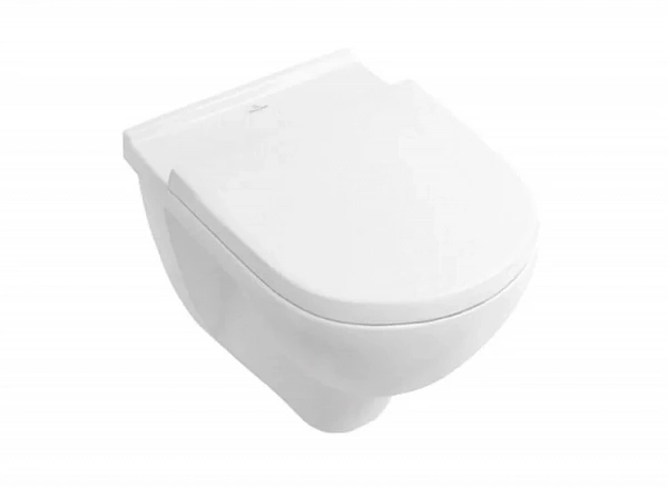 Подвесной унитаз Villeroy&Boch O.novo, крышка микролифт, Альпийский белый, 5660H101