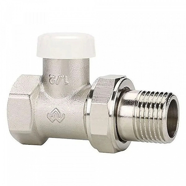 Запорный радиаторный клапан Varmega VM10301, 1/2", прямой
