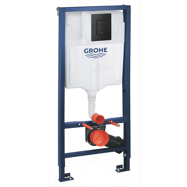 Grohe КОМПЛЕКТ RAPID SL 3 В 1 ДЛЯ УНИТАЗА, ВЫСОТА УСТАНОВКИ 1,13 М. чёрный матовый