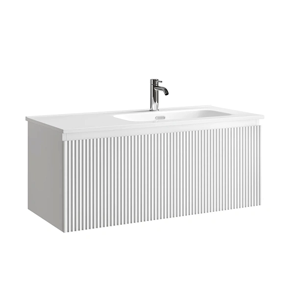Тумба подвесная SANCOS Snob R 1.0 995х445х406, c одним ящиком оснащенным доводчиками скрытого монтаж