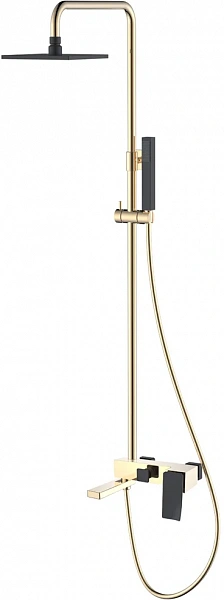 Boheme Стойка для душа Q GoldBlack.2_Комплект