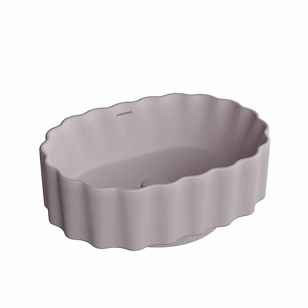 Kerama Marazzi CC.wb.50/MAL Раковина ARTBASIN Conchiglia накладная 50, мальва матовая