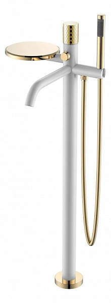 Boheme Смеситель STICK напольный WHITE DIAMOND GOLD