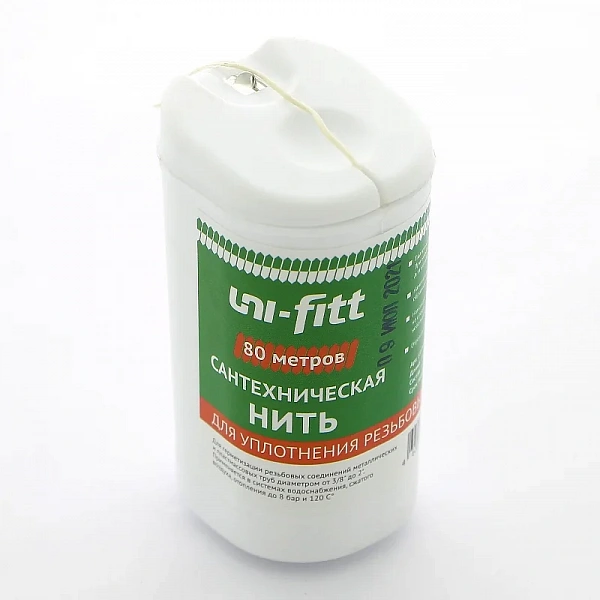 Нить уплотнительная для герметизации резьбовых соединений, 80 м Uni-Fitt