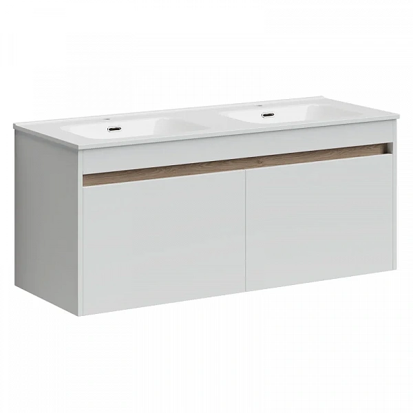 Тумба подвесная SANCOS Smart 1190х450х500, 4 ящика оснащенными доводчиками, белый глянец , арт. SM12