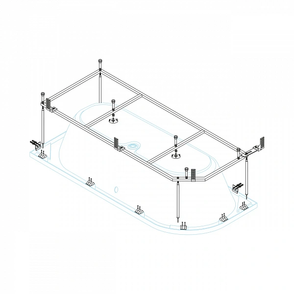 Металлический каркас METAURO CORNER-MF