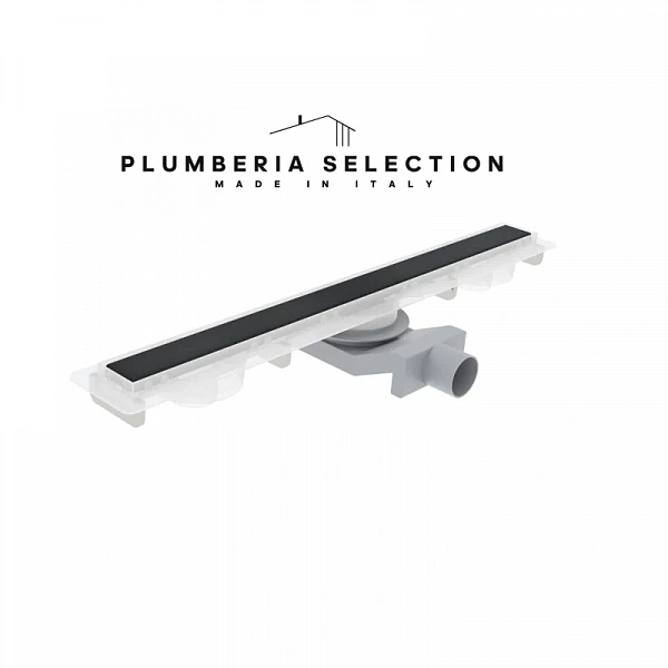 Душевой трап (лоток) Plumberia Selection PSM Modular 70 см, черный матовый