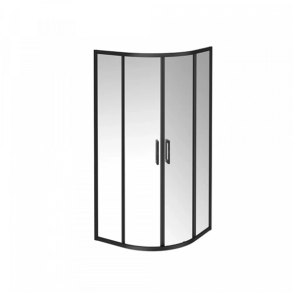 Kerama Marazzi VE.90.RSD.BLK.M Душевой уголок VETRO, раздвижной, четверть круга, 90х90х195, матовый